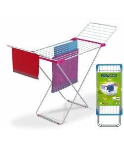 STENDIBIANCHERIA "ERGO" CON PINZETTE ANTISCIVOLO 176X55X111 CM
